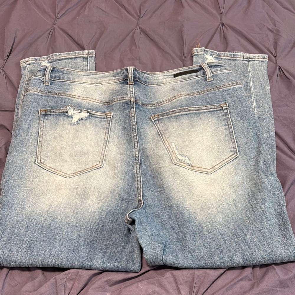Classic Denim Straight Leg Jeans